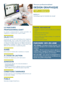 Fiche parcours design graphique 100% à distance