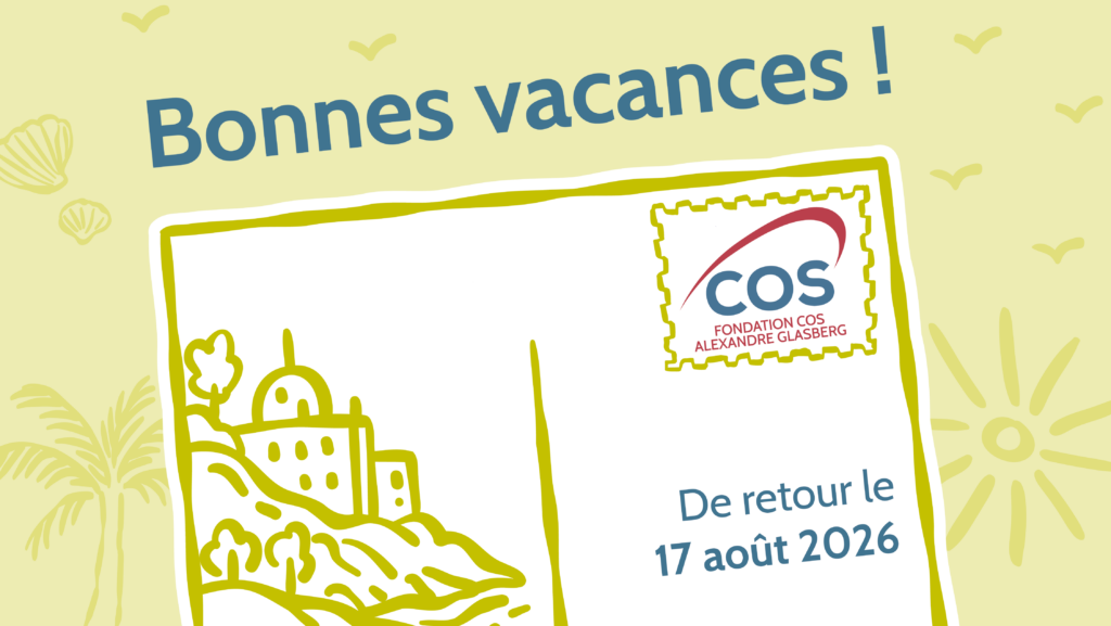 Carte postale du COS souhaitant de bonnes vacances